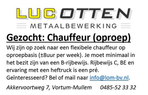 Gezocht: Chauffeur