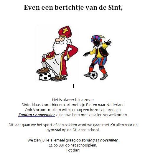 De sint komt naar Vortum-Mullem!